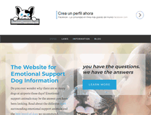 Tablet Screenshot of emotionalsupportdog.com